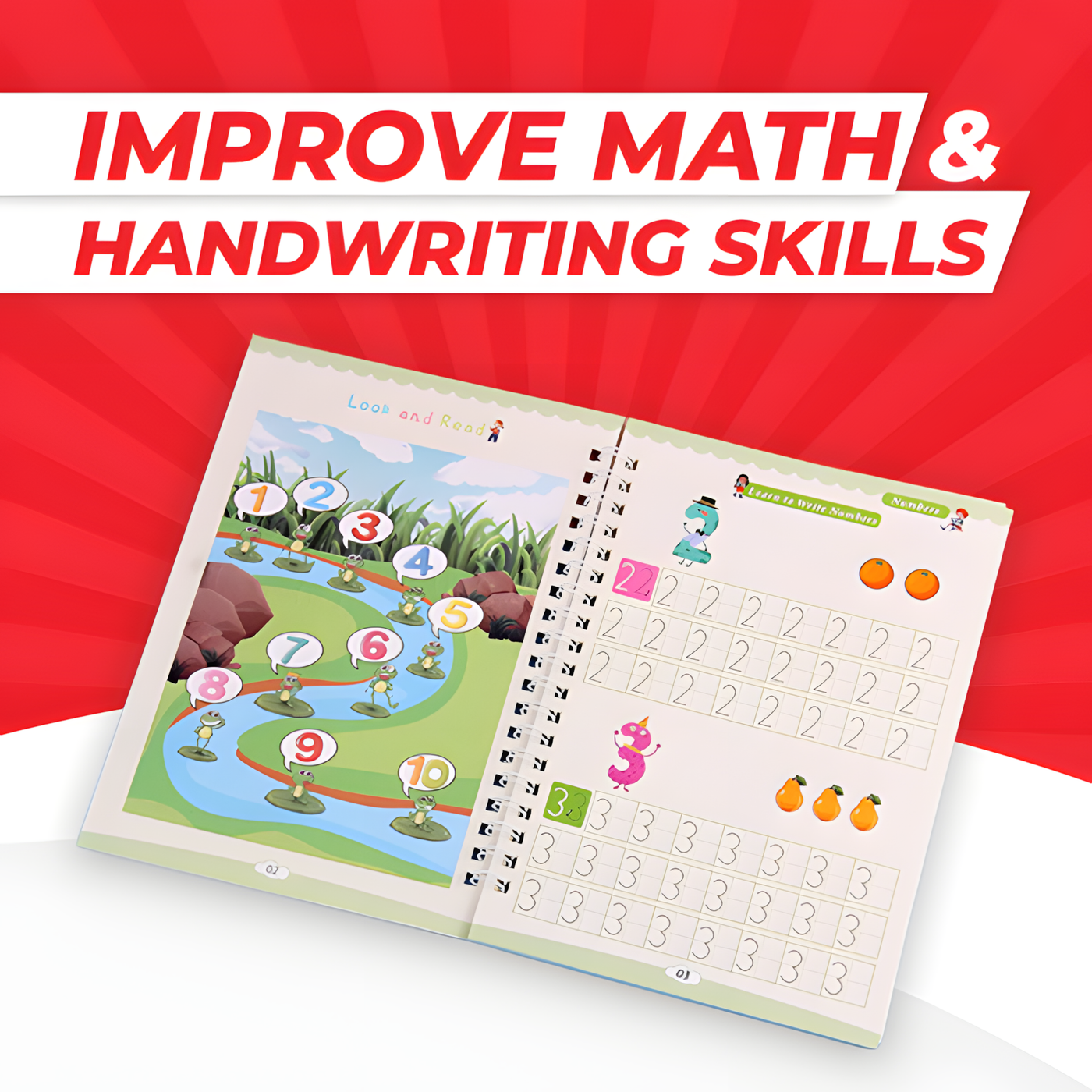 Magic Copybook for Kids ™ | Reusable Handwriting Practice - Hommzy 