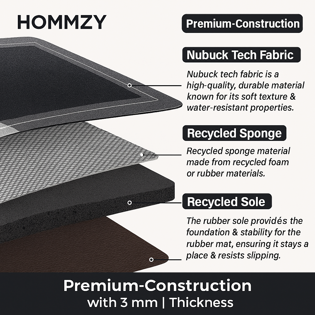 Cushioned Comfort™ |Anti Fatigue Kitchen Mat| Buy 1 Get 1 mini Free - Hommzy 