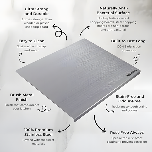 Stainless Steel Chopping Board (35x31cm)
