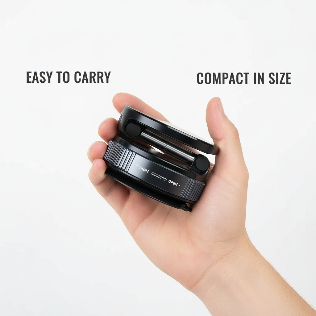 Magnetic Phone Mount Car - Vacuum Suction Dashboard Holder 360 Degree Universal - Hommzy 