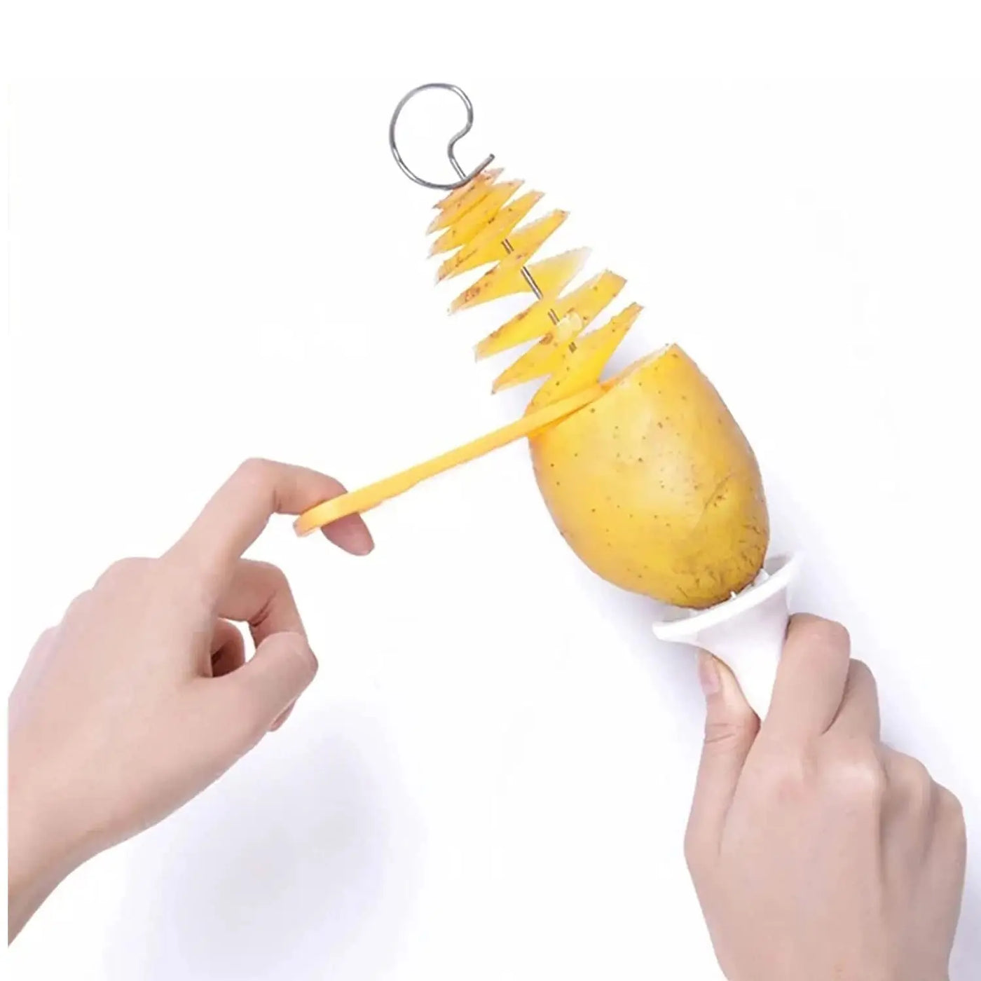 Potato Slicer Spiral Cutter, Tornado Potato Slicer, Twisted Potato Slicer, Potato Tornado Chips Making Tool - Hommzy 