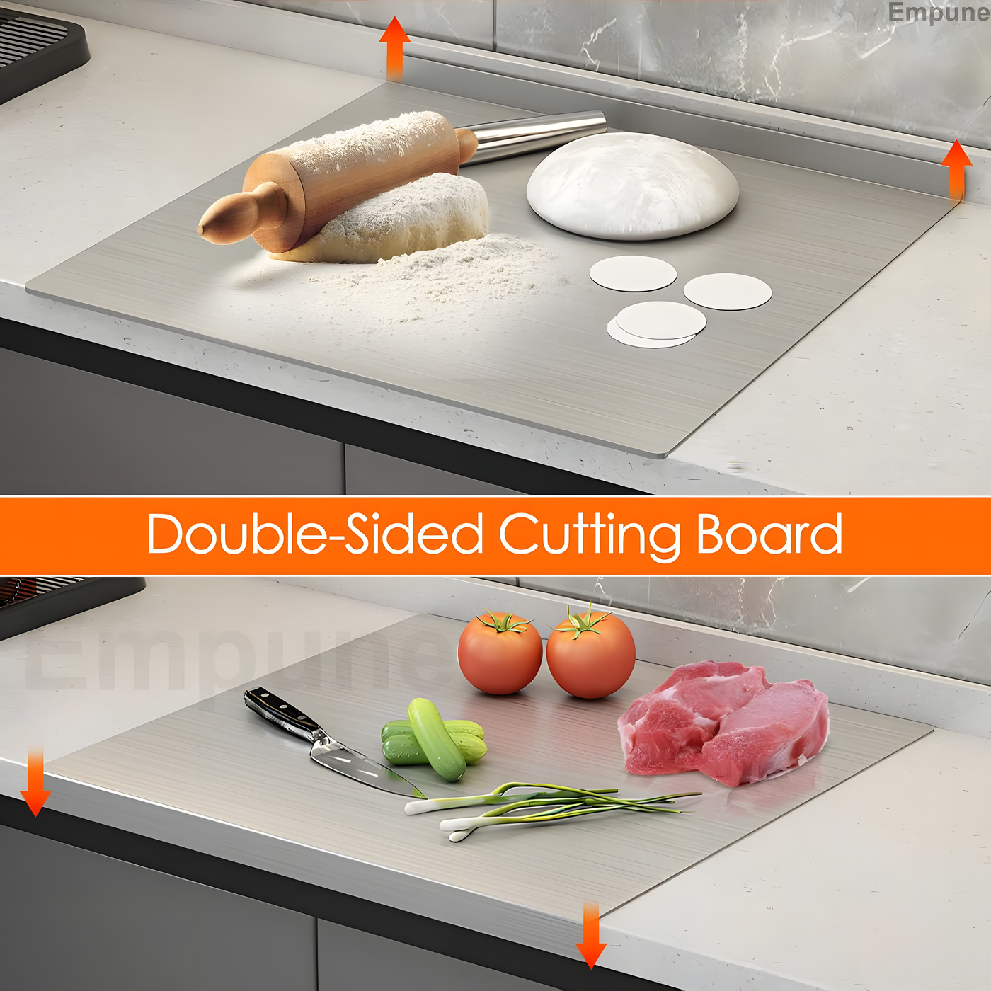 Stainless Steel Chopping Board — 35 × 31 cm - Hommzy 