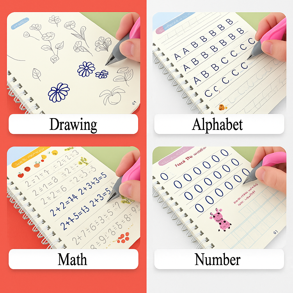Magic Copybook for Kids ™ | Reusable Handwriting Practice - Hommzy 